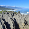 Wandeling naar de pannekoek rotsen van Punakaiki 